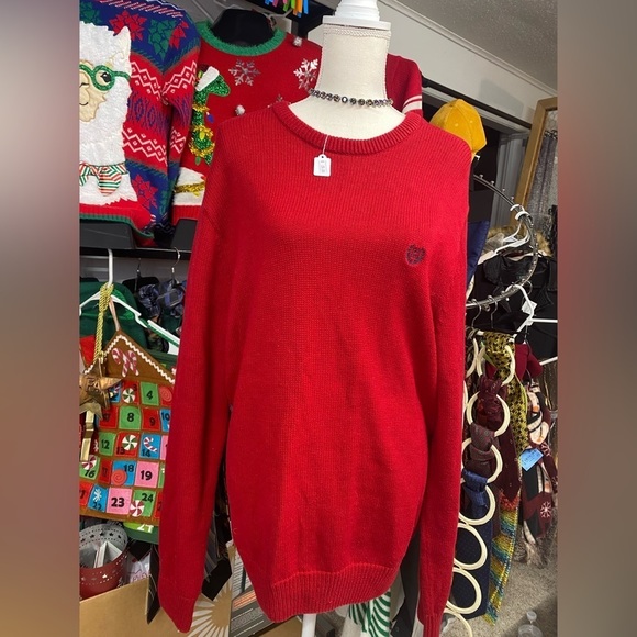 Chaps Red Sweater - Sz.L - Picture 2 of 4